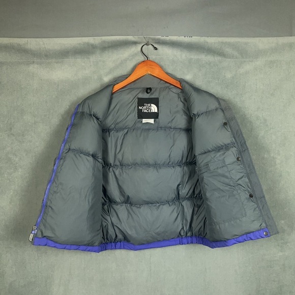 Vintage The North Face Puffer Vest Down Womens Size Small Purple Full Zip - Picture 16 of 16